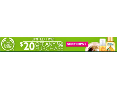 The Body Shop Canada: Save up to $30 on Entire Purchase 