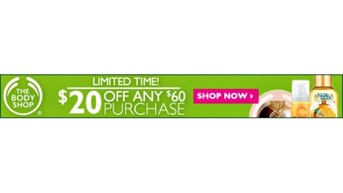 The Body Shop Canada: Save up to $30 on Entire Purchase