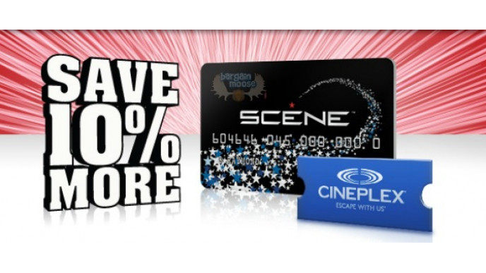 Cineplex: Save Additional 10% with Scene Cards Every Tuesday