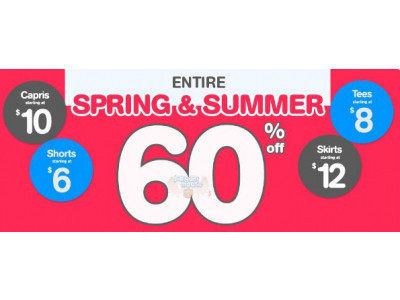 Please Mum Canada: All Spring & Summer Items 60% Off