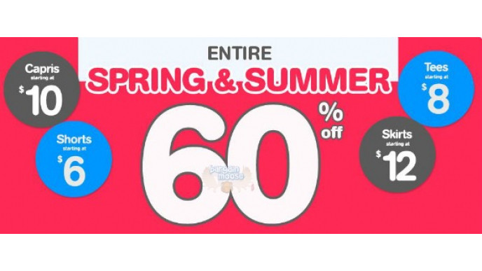Please Mum Canada: All Spring & Summer Items 60% Off
