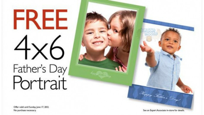 Canadian Freebie: Free 4x6 Father's Day Portrait from Black's Canada