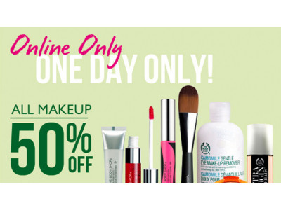 The Body Shop Canada: 50% Off Makeup TODAY Only