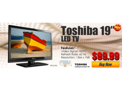 Pricematters Canada: Toshiba 19" LED TV $99 (Reg. $189.99)