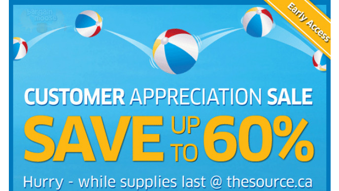 The Source: Customer Appreciation Sale – Save Up To 60%
