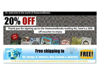 Awesome Books Coupon Code: 20% Off Used & Bargain Bin Books (UK)