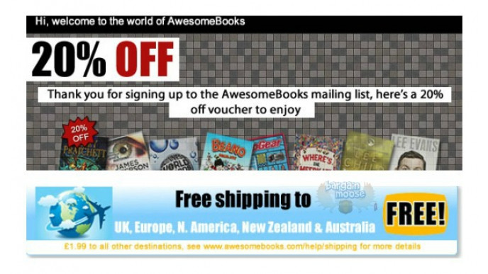Awesome Books Coupon Code: 20% Off Used & Bargain Bin Books (UK)
