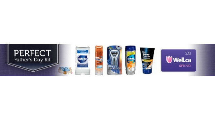 Teambuy: $29 for a Gillette Father's Day Kit Including Shipping & Tax PLUS $20 Gift Card for Well.ca ($60 Value)