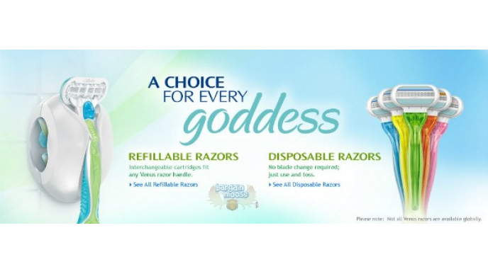 Amazon Canada: Venus Oceana Disposable Razor, 3 count (White) - $4.69 (Was $11.99)