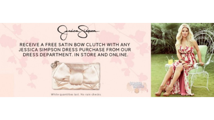 The Bay Canada: Free Satin Bow Clutch With Jessica Simpson Dress Purchase
