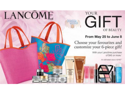 Lancome Canada: Customize a Free 6 Piece Gift Set with $45 Purchase