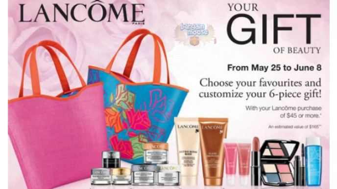 Lancome Canada: Customize a Free 6 Piece Gift Set with $45 Purchase