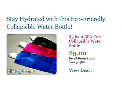 Kahoot Kids: Eco-Friendly Collapsible Water Bottle $5 (reg. $12)