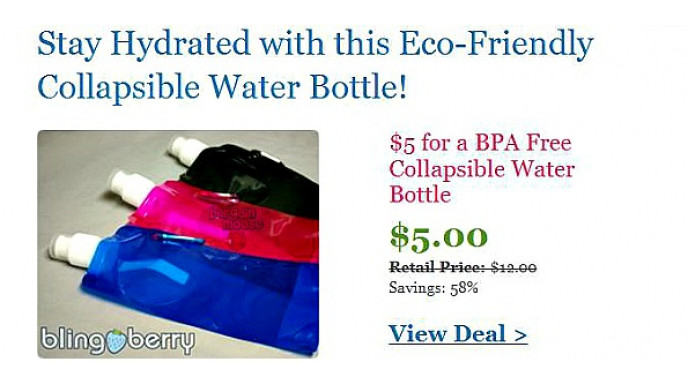 Kahoot Kids: Eco-Friendly Collapsible Water Bottle $5 (reg. $12)