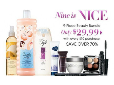 Avon Canada: 9 Piece Package $29.99 (reg. $108.94) with Every $10 Purchase