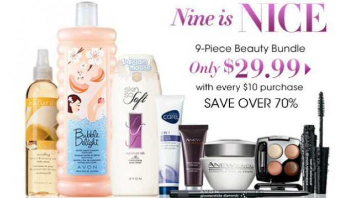 Avon Canada: 9 Piece Package $29.99 (reg. $108.94) with Every $10 Purchase