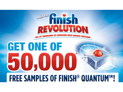 Canadian Freebies: Quantum Finish Dishwasher Tabs