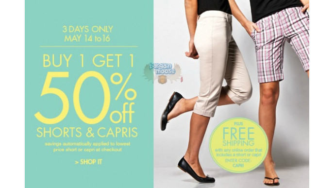 Ricki's Canada: Shorts & Capris BOGO 50% Off & Free Shipping