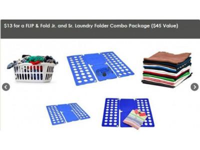 Team Buy Canada: $13 for a FLIP & Fold Jr. and Sr. Laundry Folder Combo Package ($45 Value) (exp May 13th)