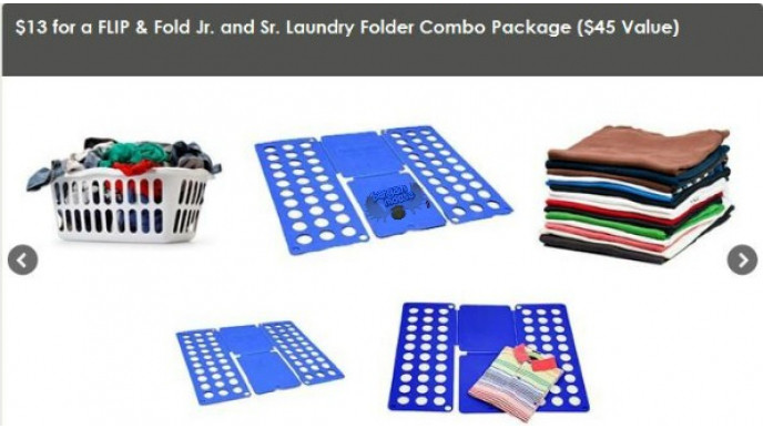 Team Buy Canada: $13 for a FLIP & Fold Jr. and Sr. Laundry Folder Combo Package ($45 Value) (exp May 13th)