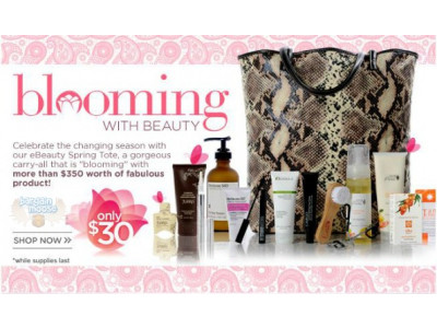 eBeauty.ca: Spring Tote with Bonus $30 (valued at $350)
