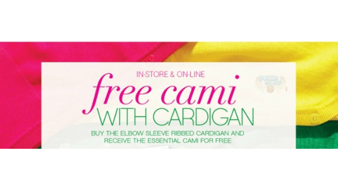 Cleo Canada: Buy A Cardi Get A Free Cami ($20 Value)