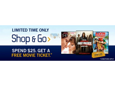 Cineplex Canada: Spend $25 & Get A Free Movie Ticket