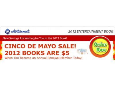 Entertainment Book Canada: All 2012 Books $5 Today Only