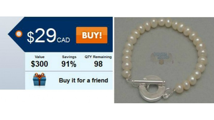 MadDeal: $29 For a Pearl Bracelet ($300 Value)