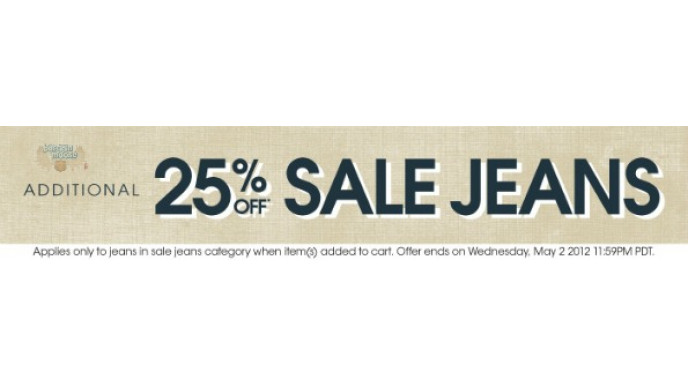 Bootlegger Canada: Additional 25% Off Sale Jeans