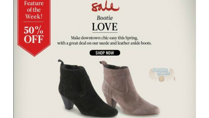 Locale Canada: Deal of the Week - Leather Ankle Boots $72.49 (reg $150)