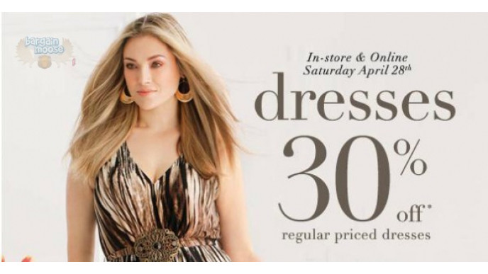 Addition Elle Canada: All Dresses 30% off Today Only (28th)