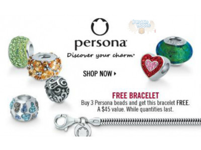 Peoples Jewellers: Buy 3 Persona Beads get Bracelet Free ($45 Value)