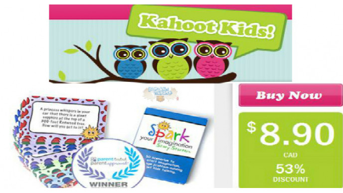 Kahoot Kids:Spark Story Starters Card Game $8.90 (Shipping and Taxes Included)