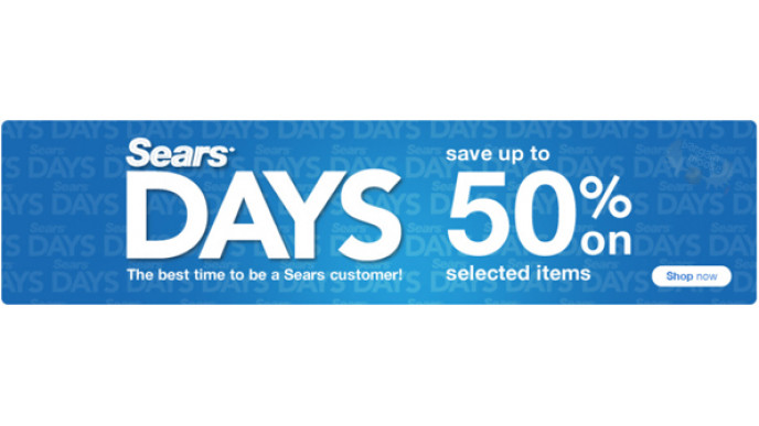 Sears Days Continue: Now With Up To 50% Off & Free Shipping