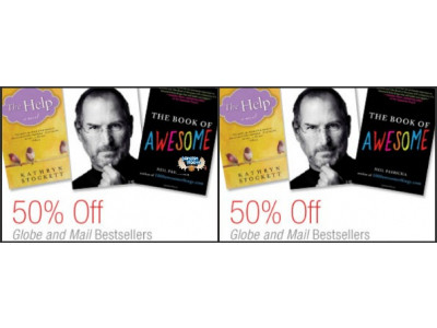 Amazon Canada: Globe & Mail Bestsellers 50% off