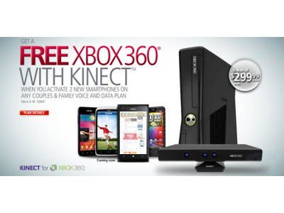 FREE Xbox 360 with Kinect When You Activate Two Smartphones at Rogers