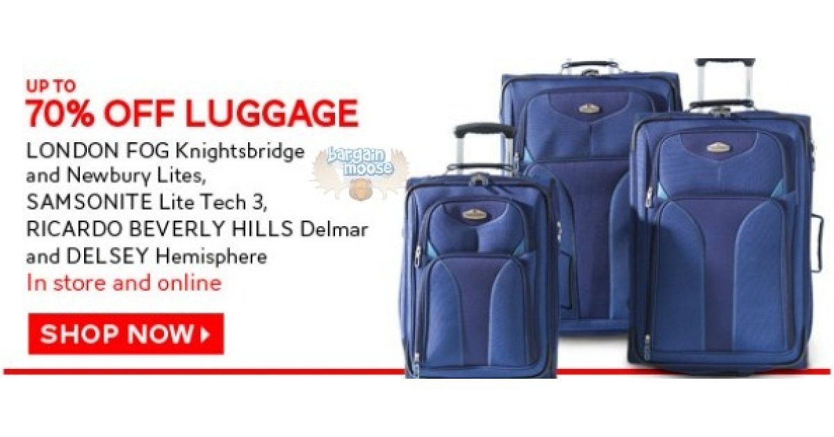 The Bay Canada Up to 70 Off Luggage During Bay Days
