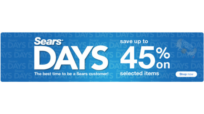 Sears Days Are Here! (Save Up To 45%, Maybe 50%)