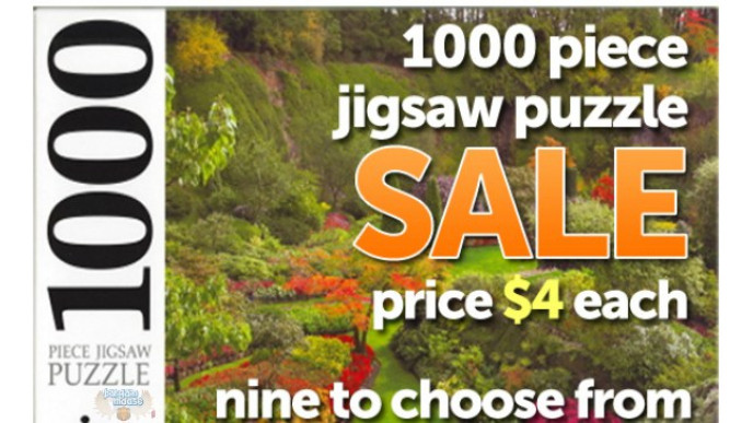 BookCloseouts Canada: 1000 Piece Puzzles only $4 Each (Orig. $15.99)