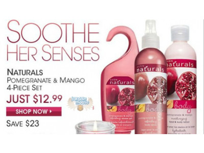 Avon Canada: Pomagranate & Mango 4 Piece Set $12.99 (save $23)