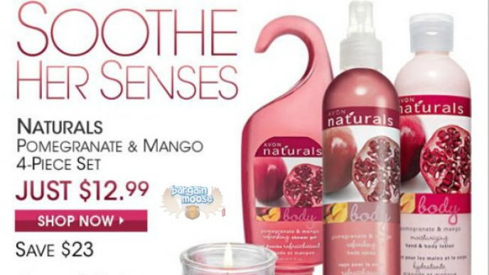 Avon Canada: Pomagranate & Mango 4 Piece Set $12.99 (save $23)