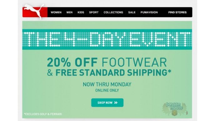Puma Canada: 20% Off Shoes + Free Shipping