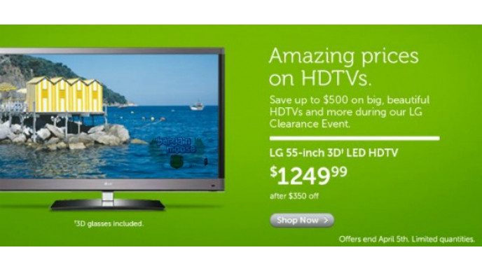 Dell Canada: LG TV Clearance Event Save up to $500