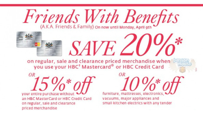 The Bay Canada Friends & Family Event: Save 10-20%
