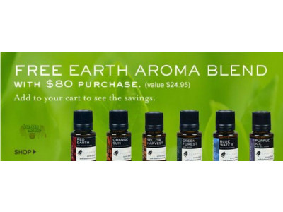 Escents Aromatherapy: Save 50% on Featured Oils & Free Earth Aroma Blend with $80 purchase ($25 value)