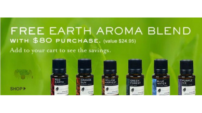 Escents Aromatherapy: Save 50% on Featured Oils & Free Earth Aroma Blend with $80 purchase ($25 value)