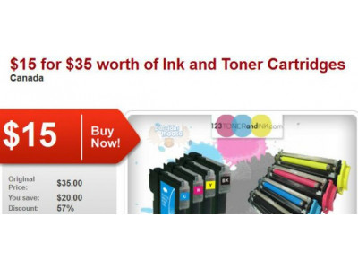 Gaggleup Canada: $15 for $35 worth of Ink & Toner Cartridges (save 57%)