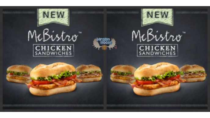 McDonald's Canada: McBistro Chicken Sandwiches 50% Off 