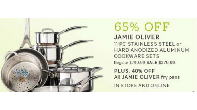 The Bay Canada: Save 65% on Jamie Oliver Cookware Sets and Fry Pans